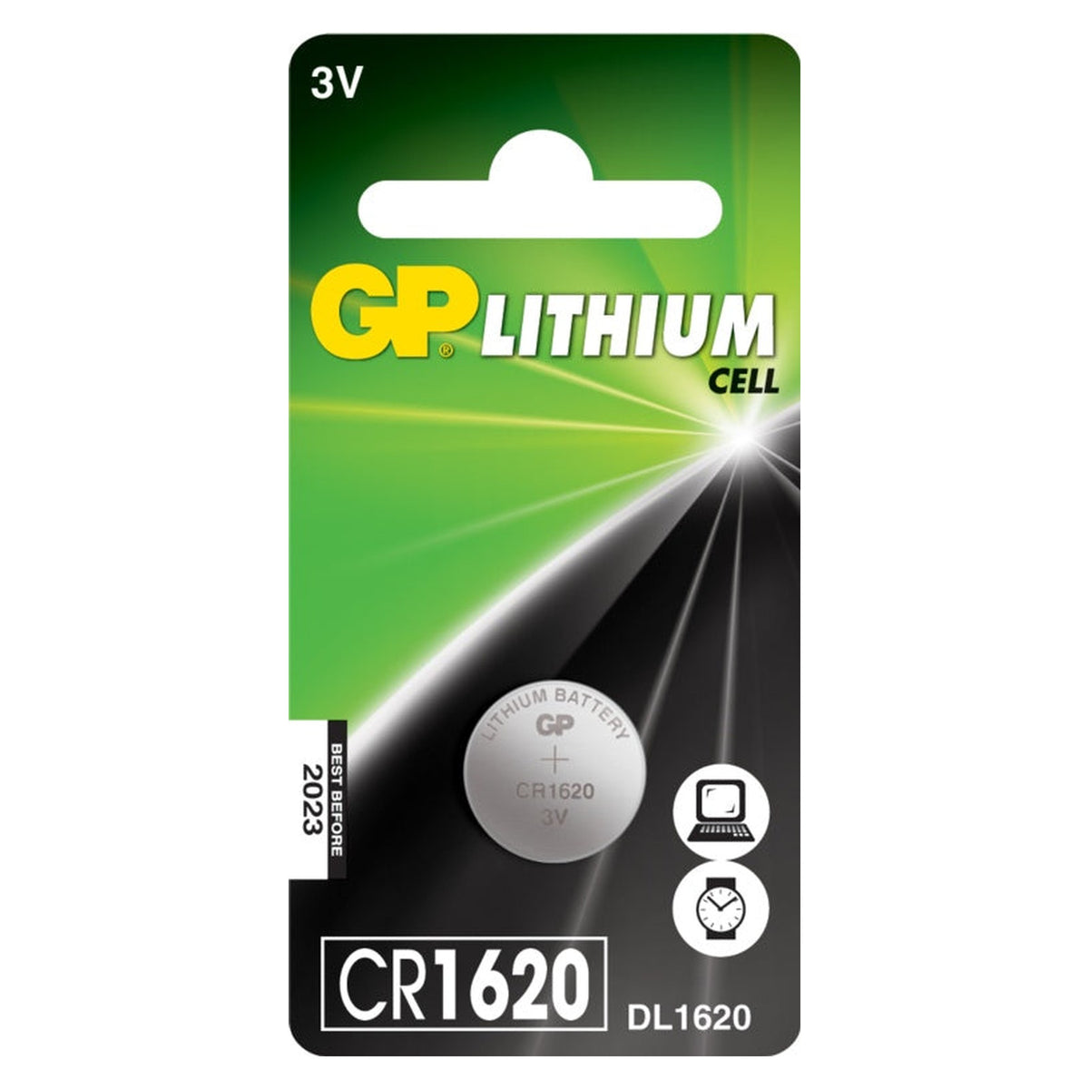 GP CR1620 lithium button cell battery