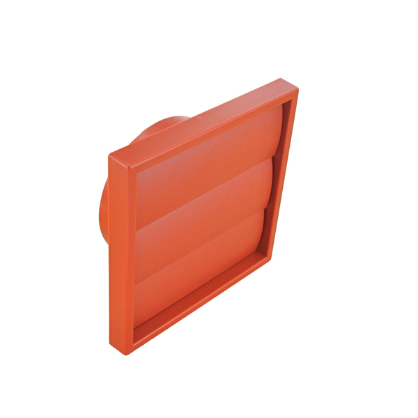 Gravity Wall Flap Outlet 100mm - Terracotta