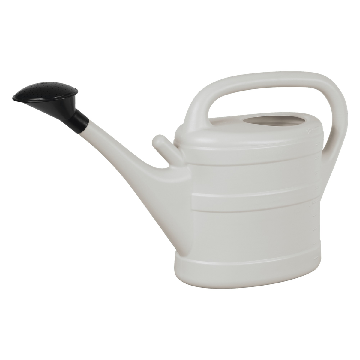 Green & Home 10L light grey recycled plastic watering can