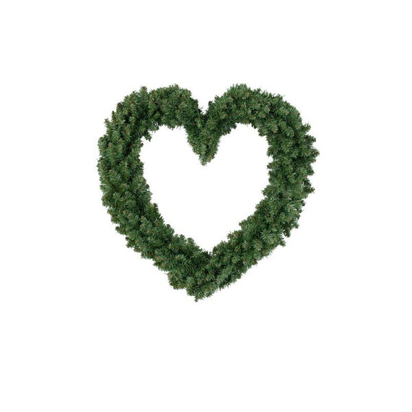 Green Heart Wreath - 50cm
