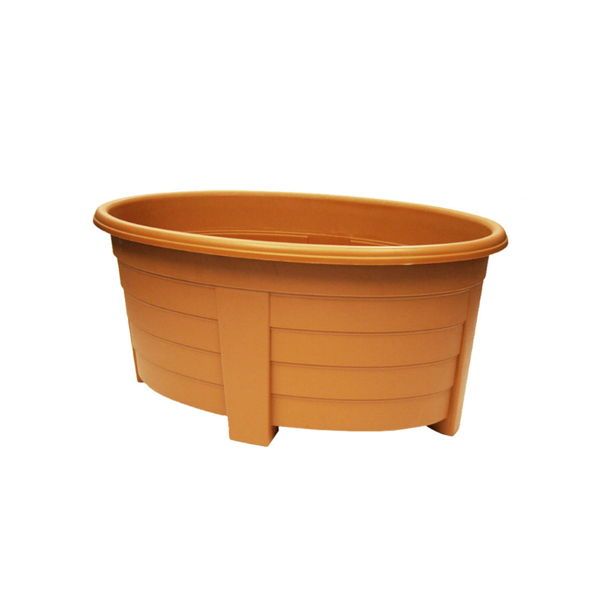 Grosvenor 55cm oval planter in terracotta