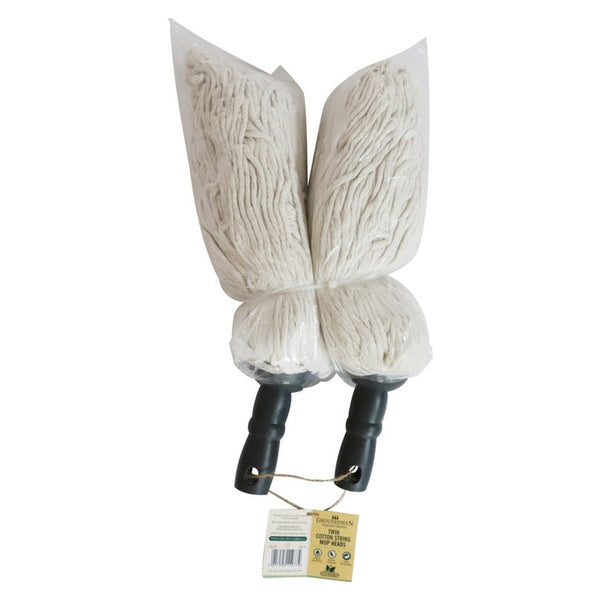 Groundsman Bamboo Deluxe mop head refills twin pack