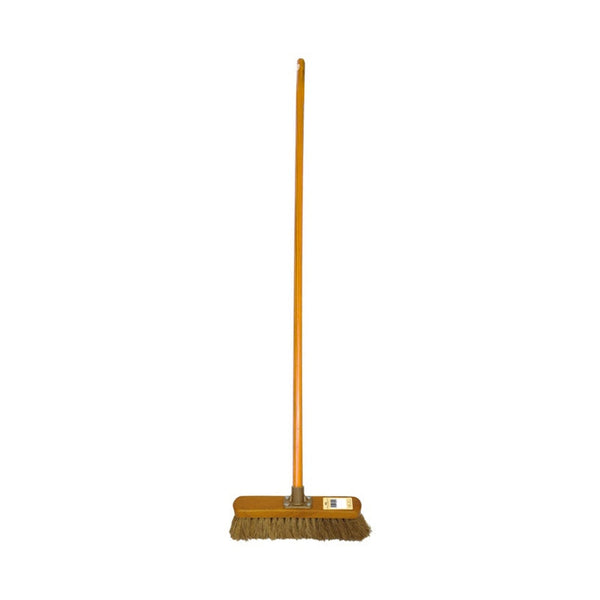 Groundsman 12 inch coco broom with wooden handle