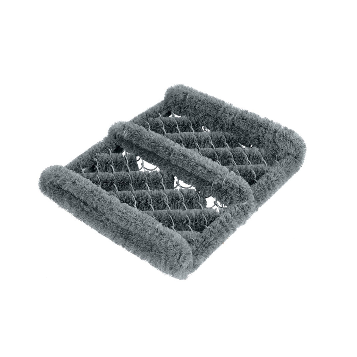Groundsman grey wire and coir boot scraper mat 32 x 36cm