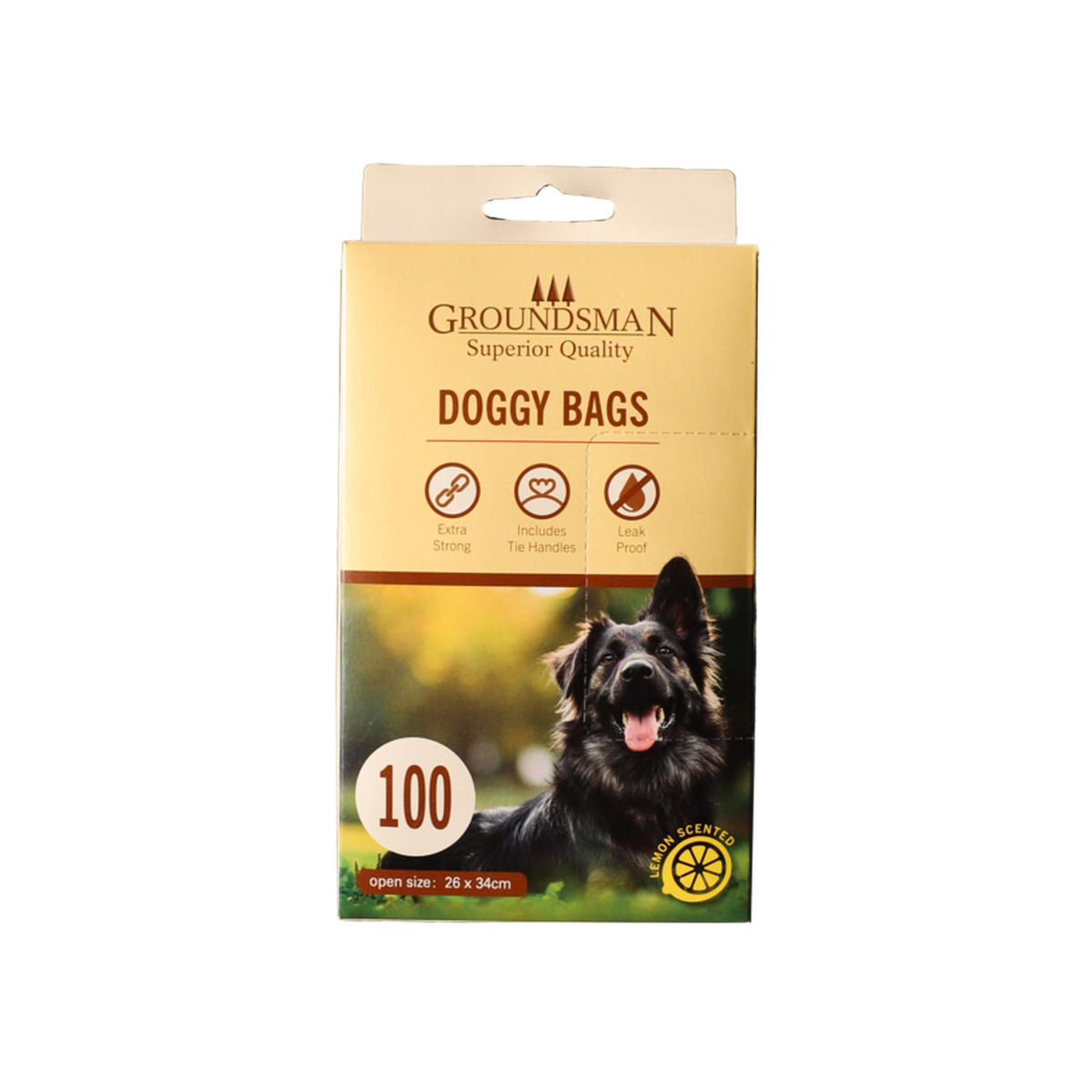 Groundsman lemon scented doggy bags, pack of 100