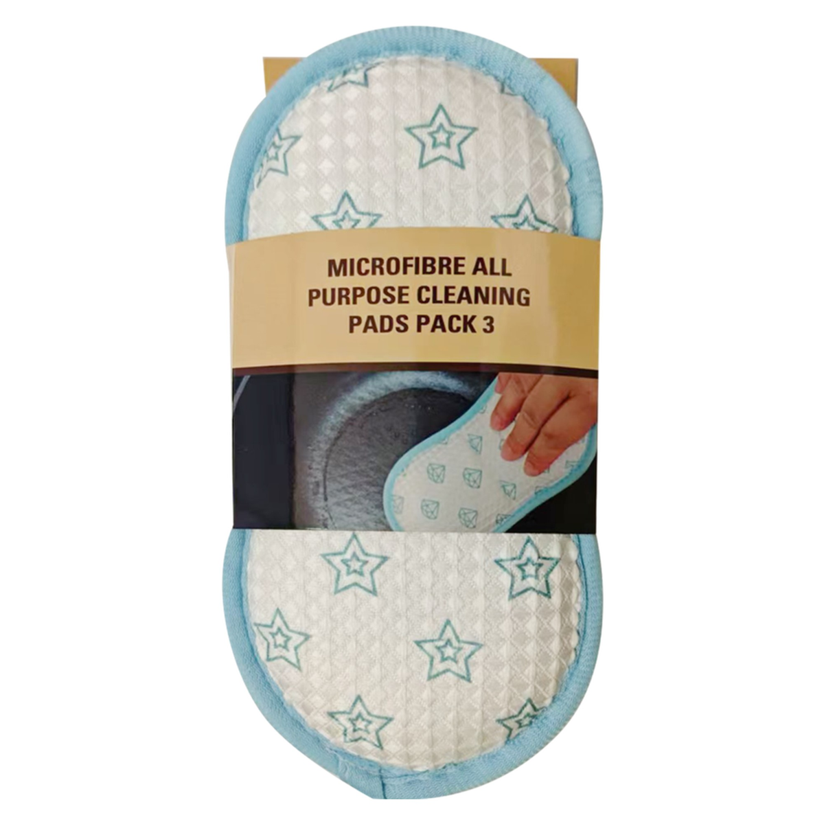 Groundsman microfibre all purpose cleaning pads, pack of 3