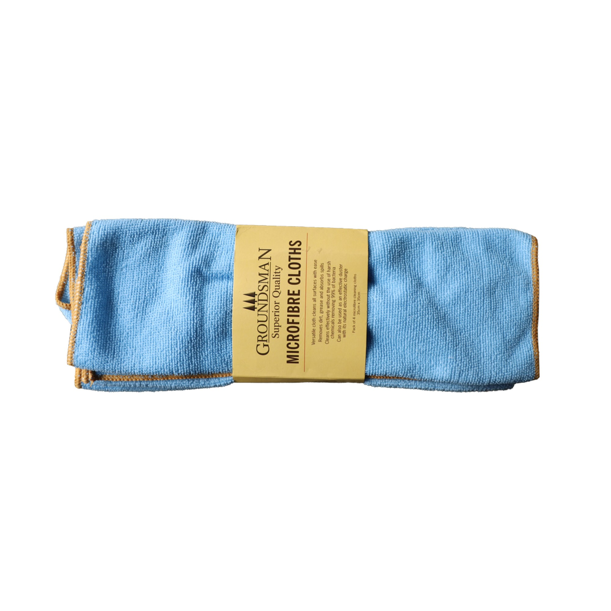 Groundsman microfibre cleaning cloths, pack of 4, view 3
