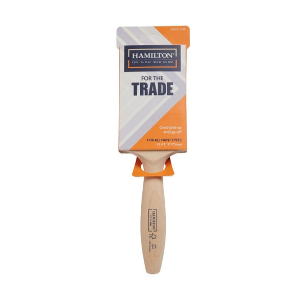 Hamilton For The Trade 3 inch fine tip flat brush