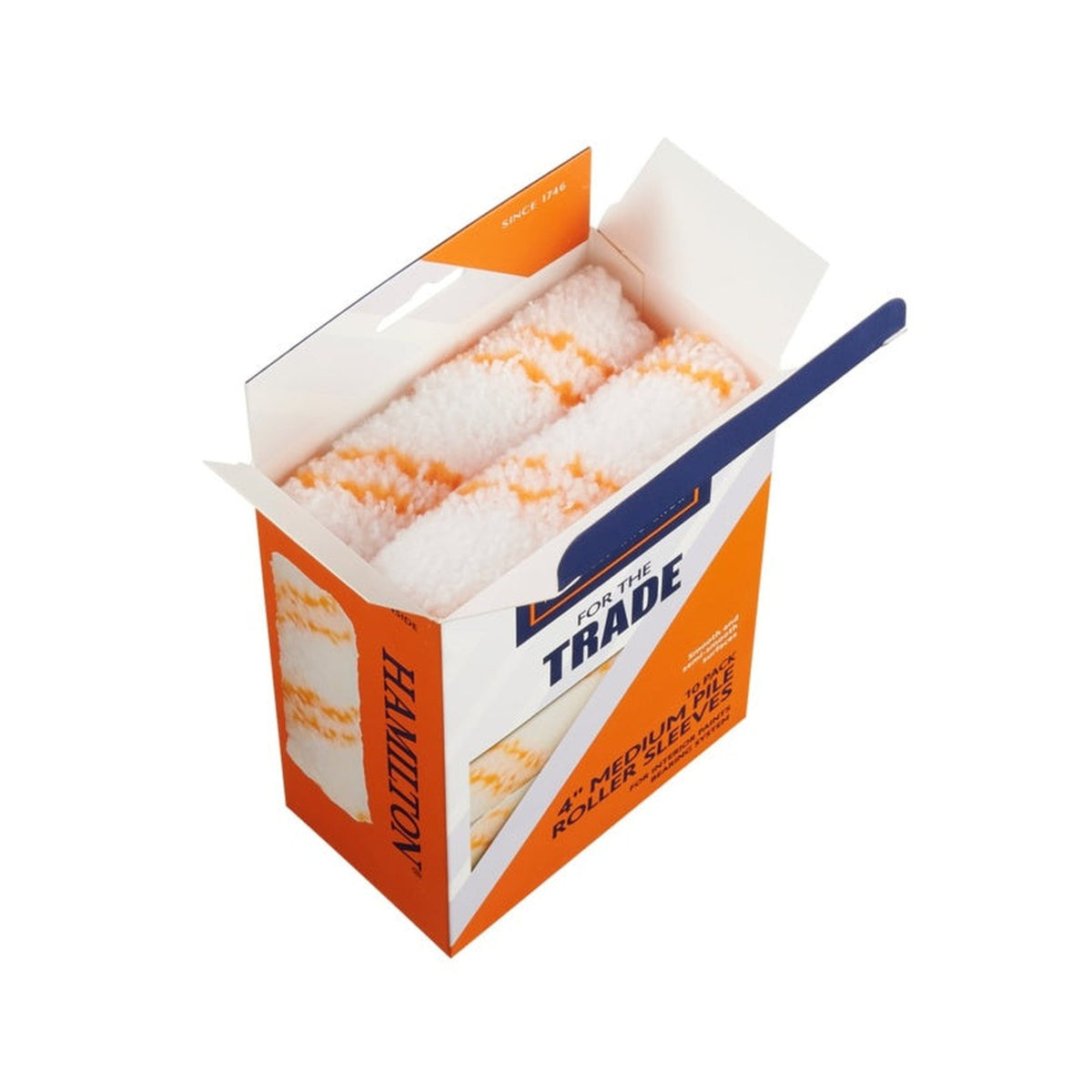 Pack of 10 Hamilton For The Trade 4 inch medium pile roller sleeves, view 2