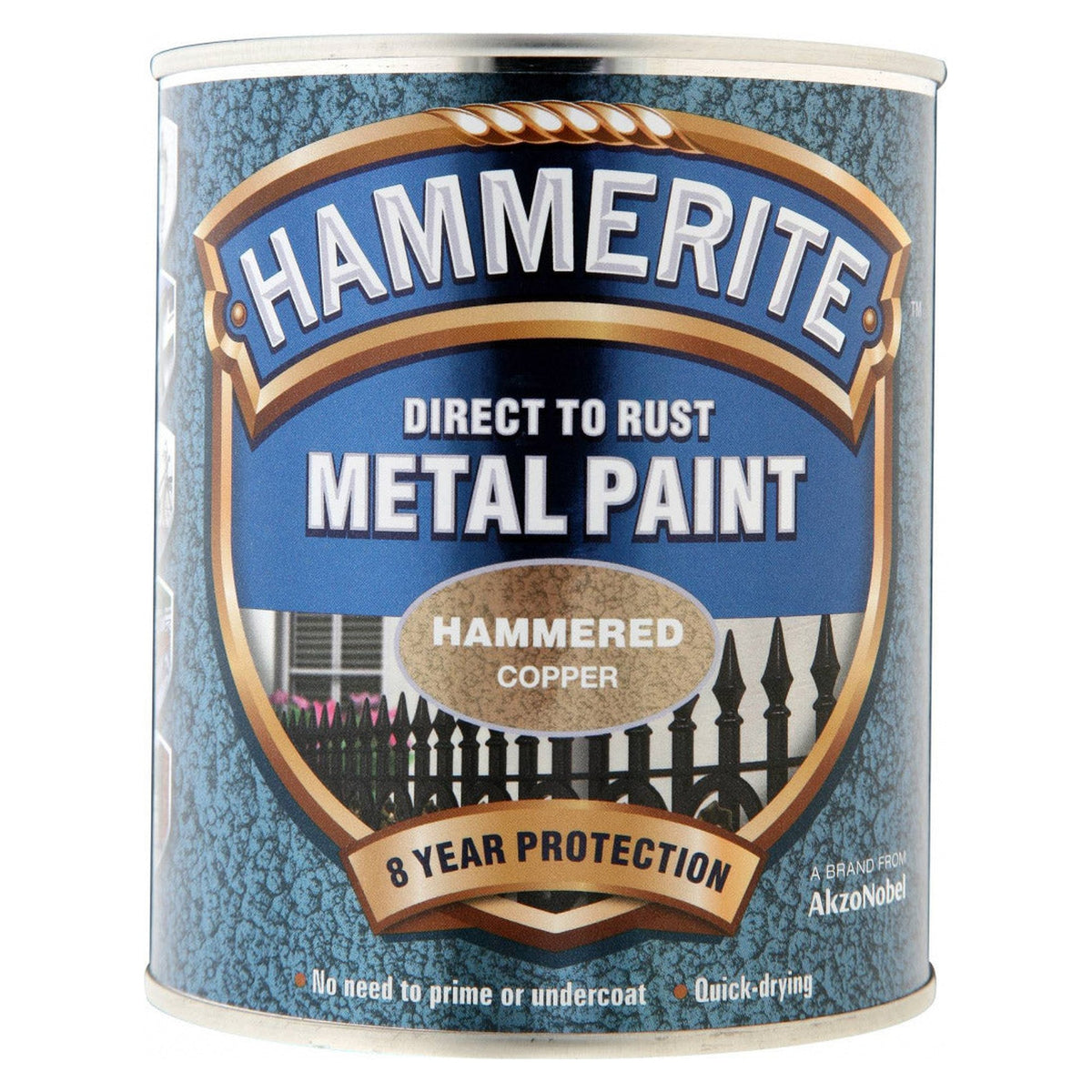 Hammerite hammered metal paint 750ml in copper