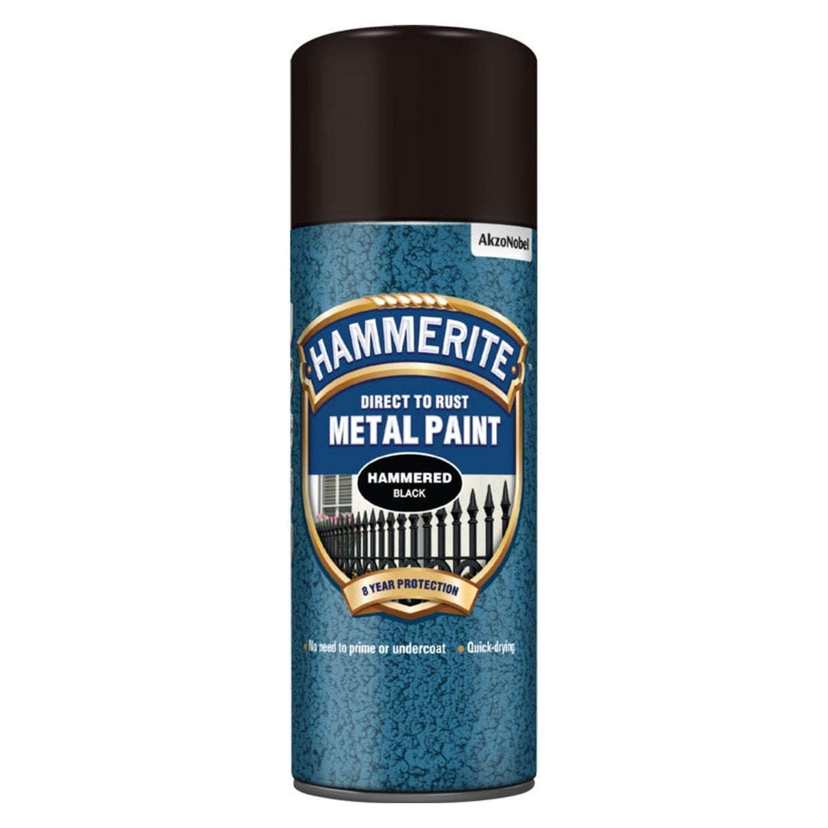 Hammerite Direct to Rust Hammered Black 400ml aerosol