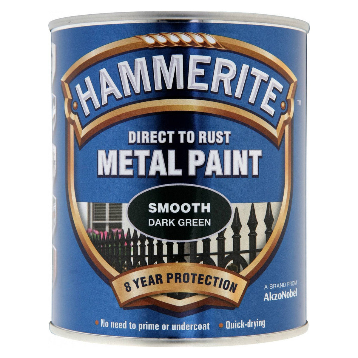 Hammerite smooth metal paint 750ml in dark green