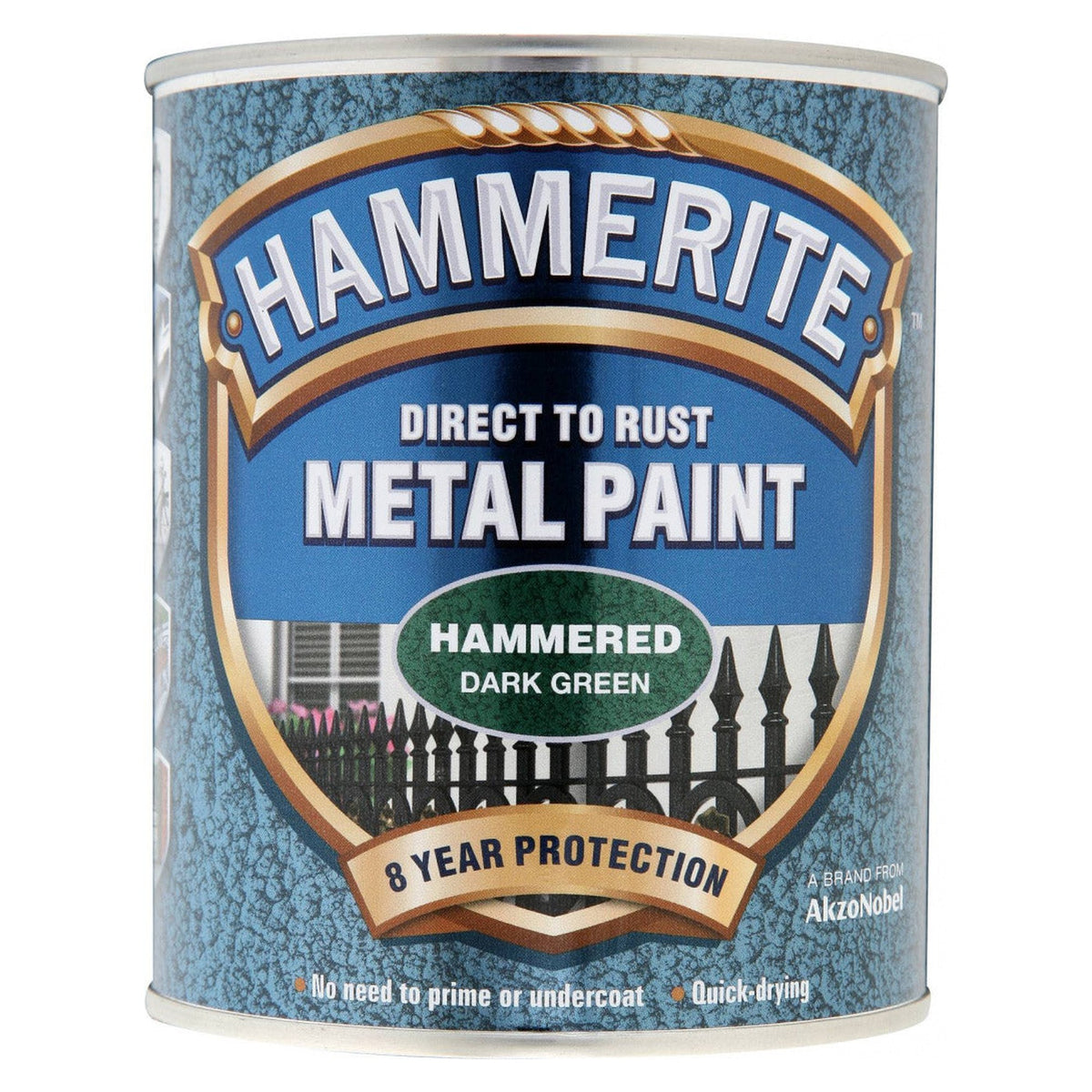 Hammerite hammered metal paint dark green 750ml