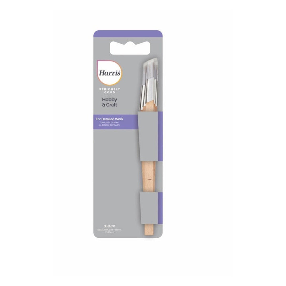 Harris Seriously Good fitch paint brushes pack of 3, view 2