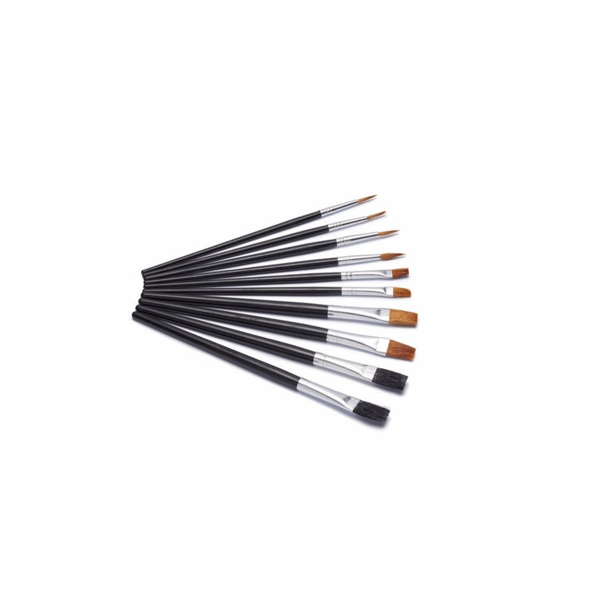 Harris Seriously Good flat artist paint brushes, pack of 10