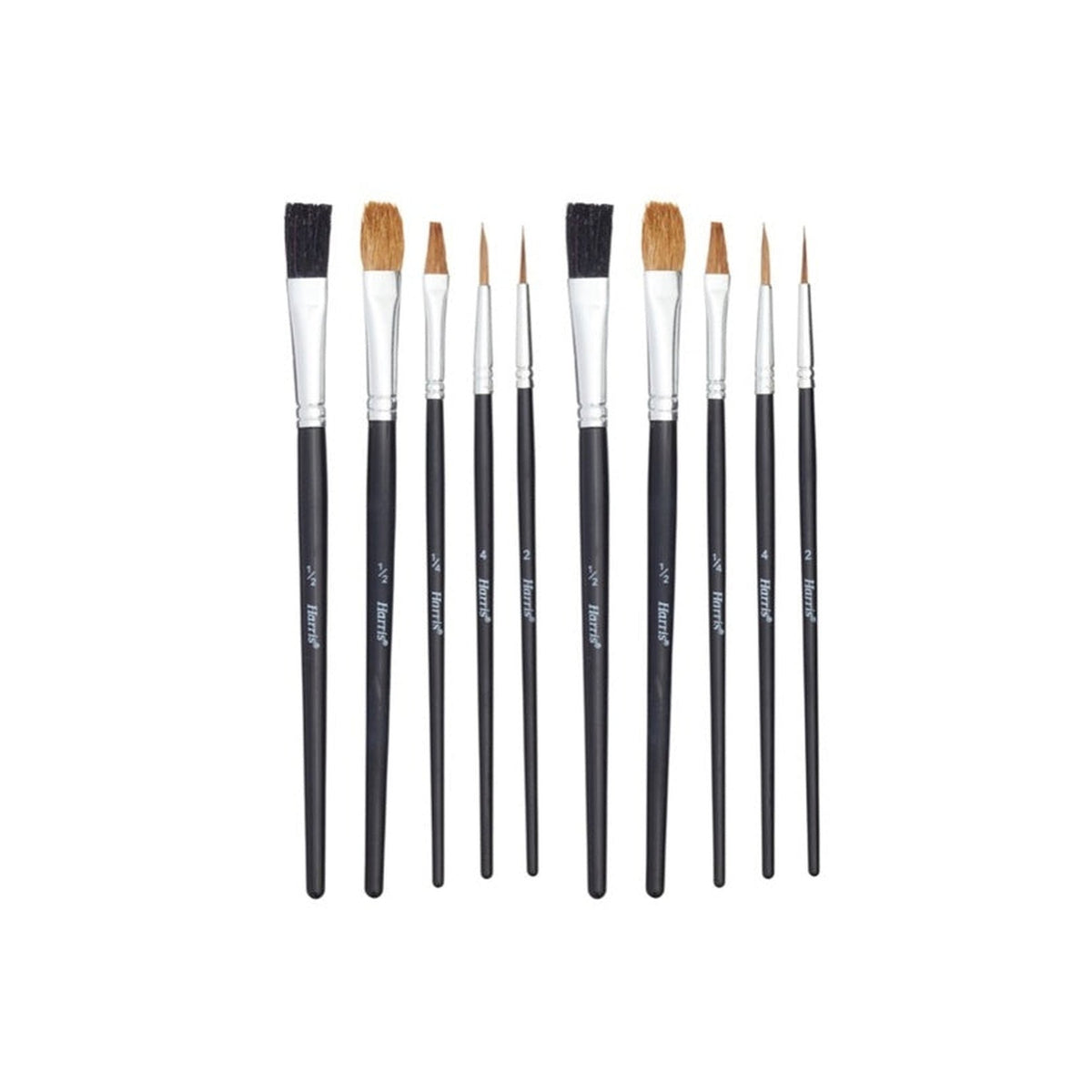 Harris Seriously Good flat artist paint brushes, pack of 10, view 3