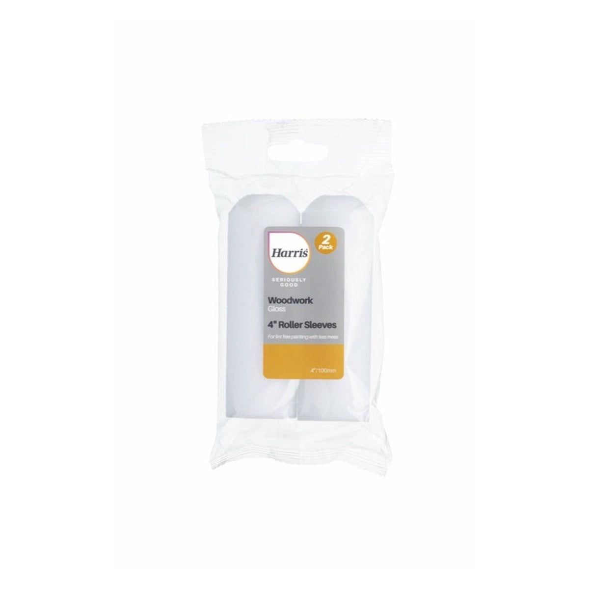 Harris Seriously Good 4in woodwork gloss roller sleeves pack of 2, view 2