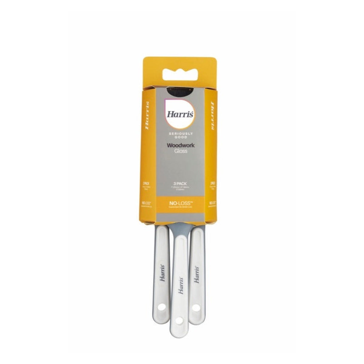 Harris Seriously Good woodwork paint brush pack of 3, view 2