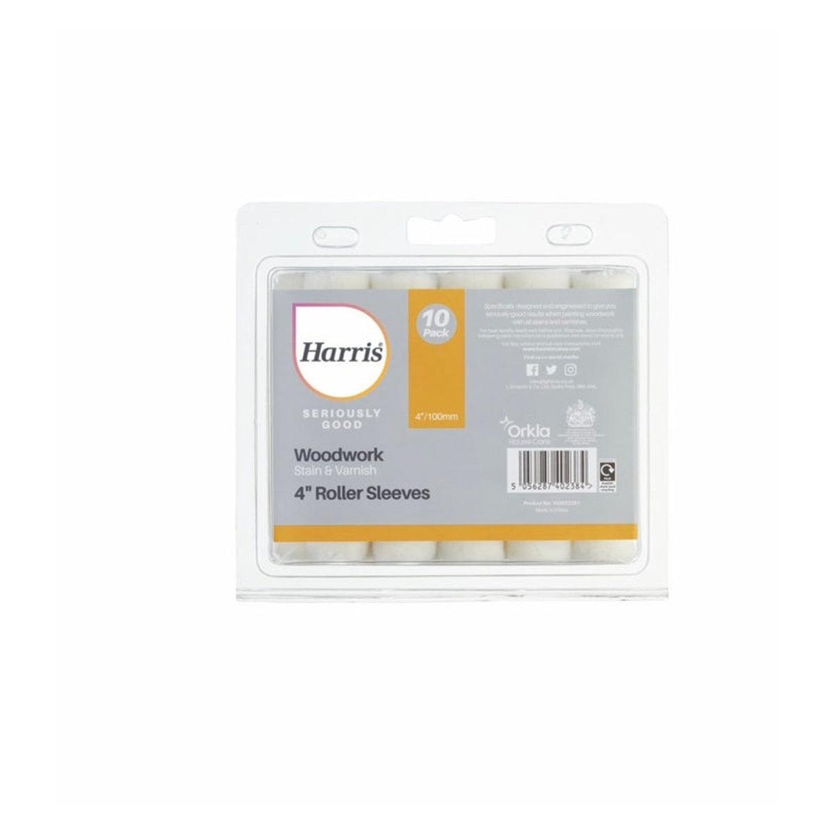 Pack of 10 Harris Seriously Good 4 inch woodwork roller sleeves