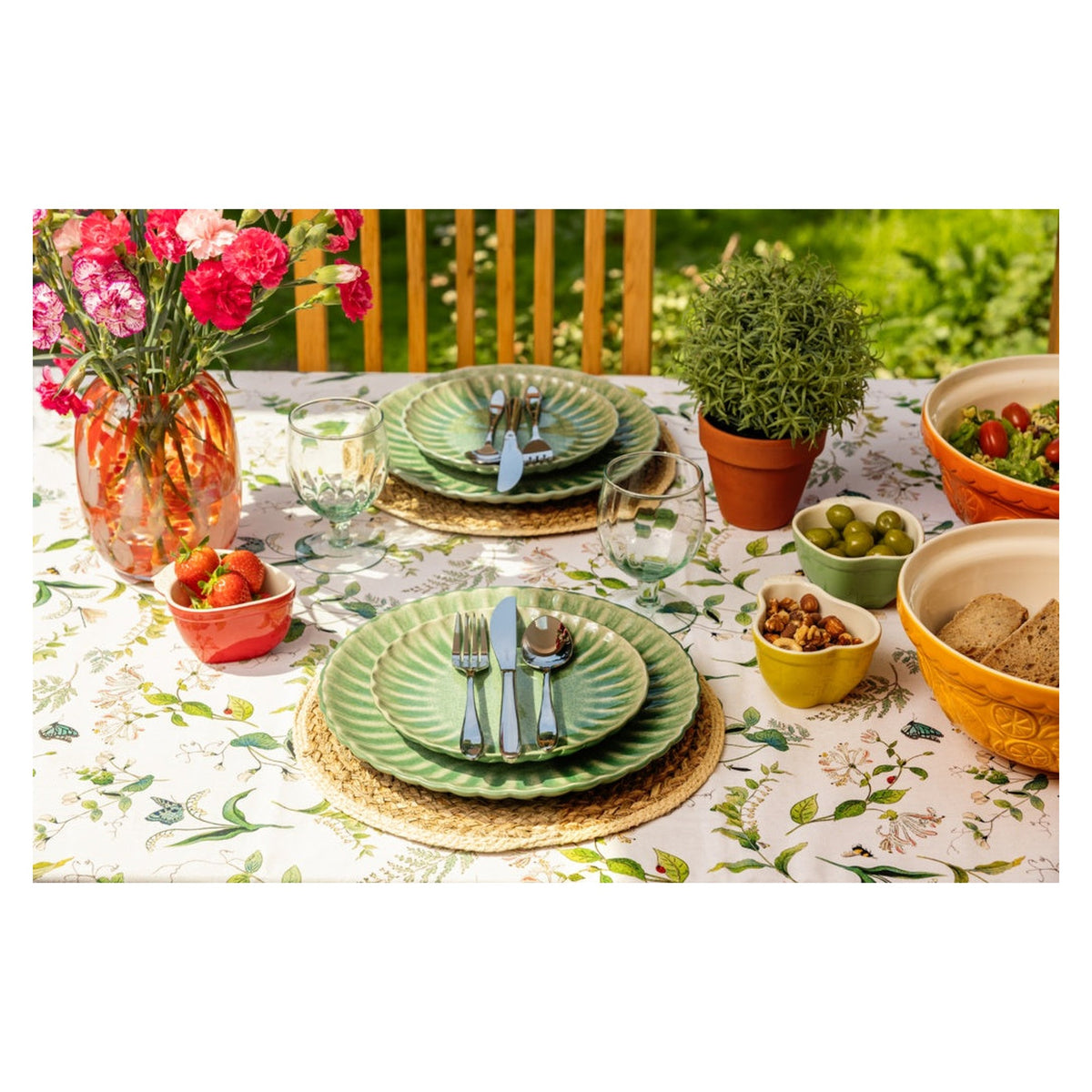Harvest Harmony Dinner Plate Green - 27cm, view 2