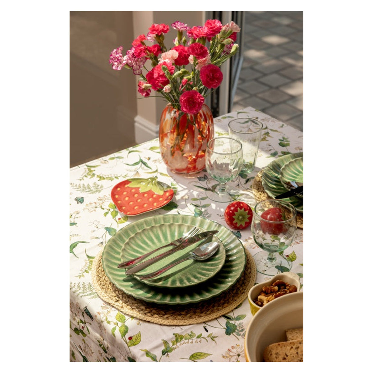 Harvest Harmony Side Plate Green - 20cm, view 3