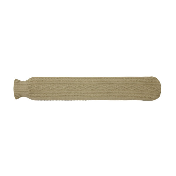 Hearth and Home 2L long knitted hot water bottle