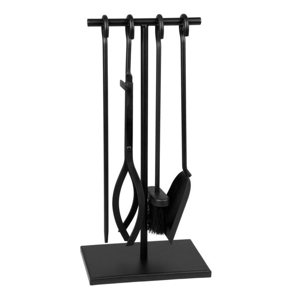 Hearth and Home black cast iron 5 piece companion set