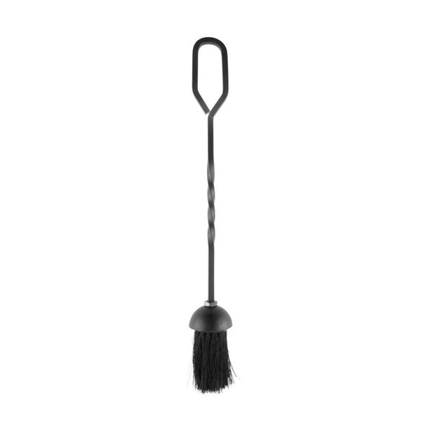 Hearth and Home black cast iron fire brush with looped handle