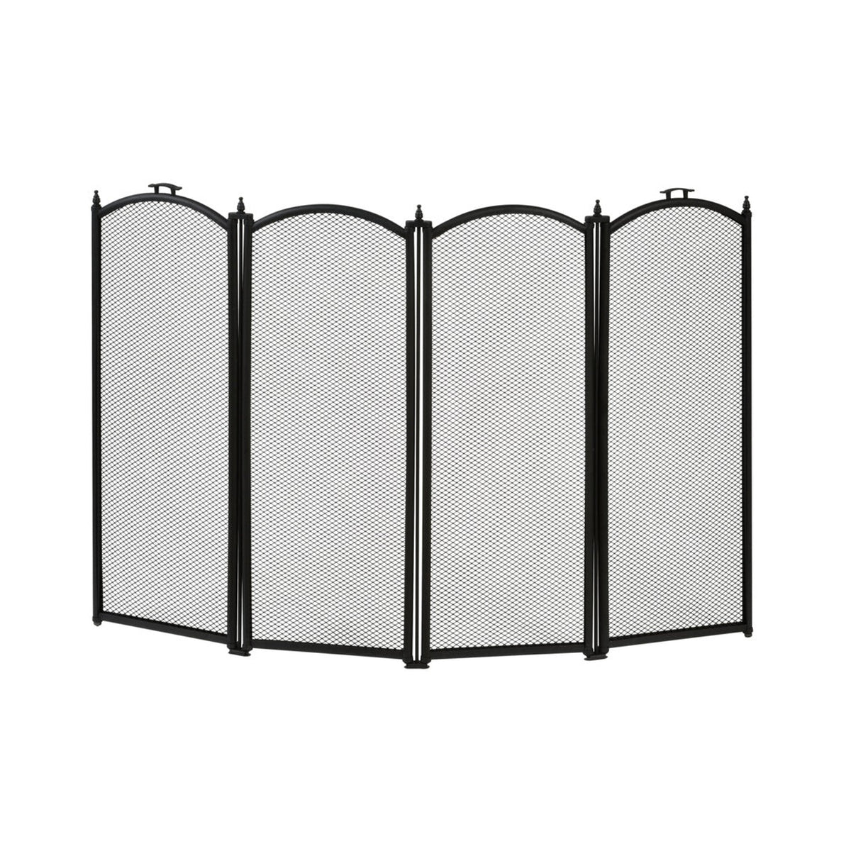 Hearth & Home black folding fire guard, view 2