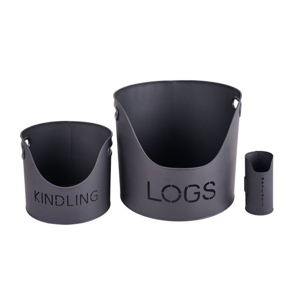 Hearth & Home matte black 3 piece kindling set