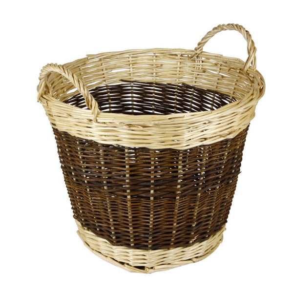 Hearth and Home two tone 48cm log basket