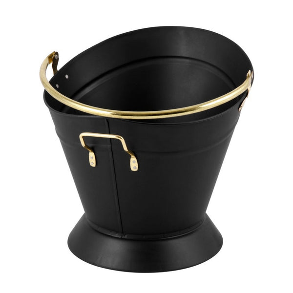 Hearth and Home Waterloo black and brass coal bucket