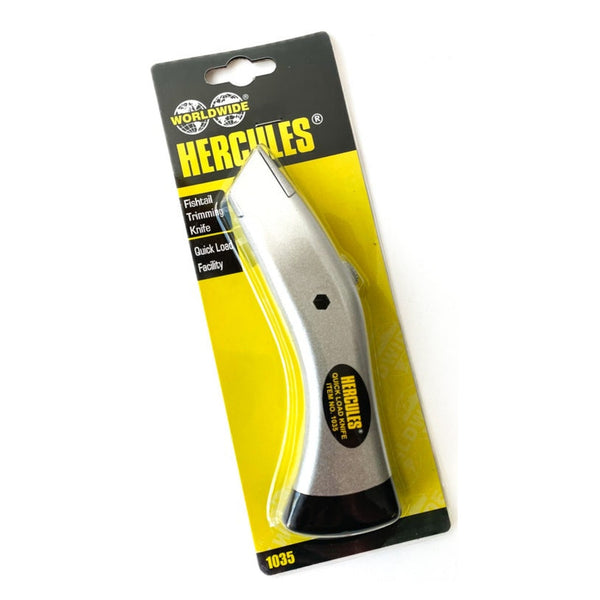 Hercules heavy duty retractable fishtail trimming knife