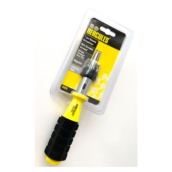 Hercules 7 piece ratchet screwdriver set