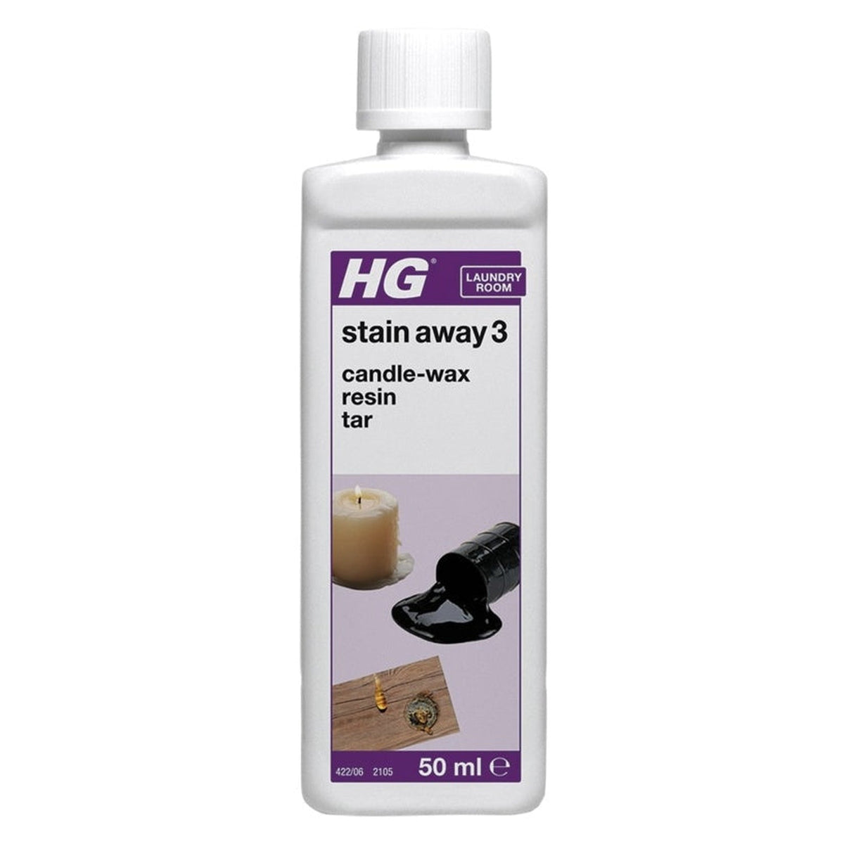 HG Stain Away No.3 candle wax tar resin stain remover 50ml