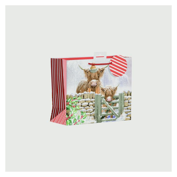 Highland Cow Gift Bag - Medium