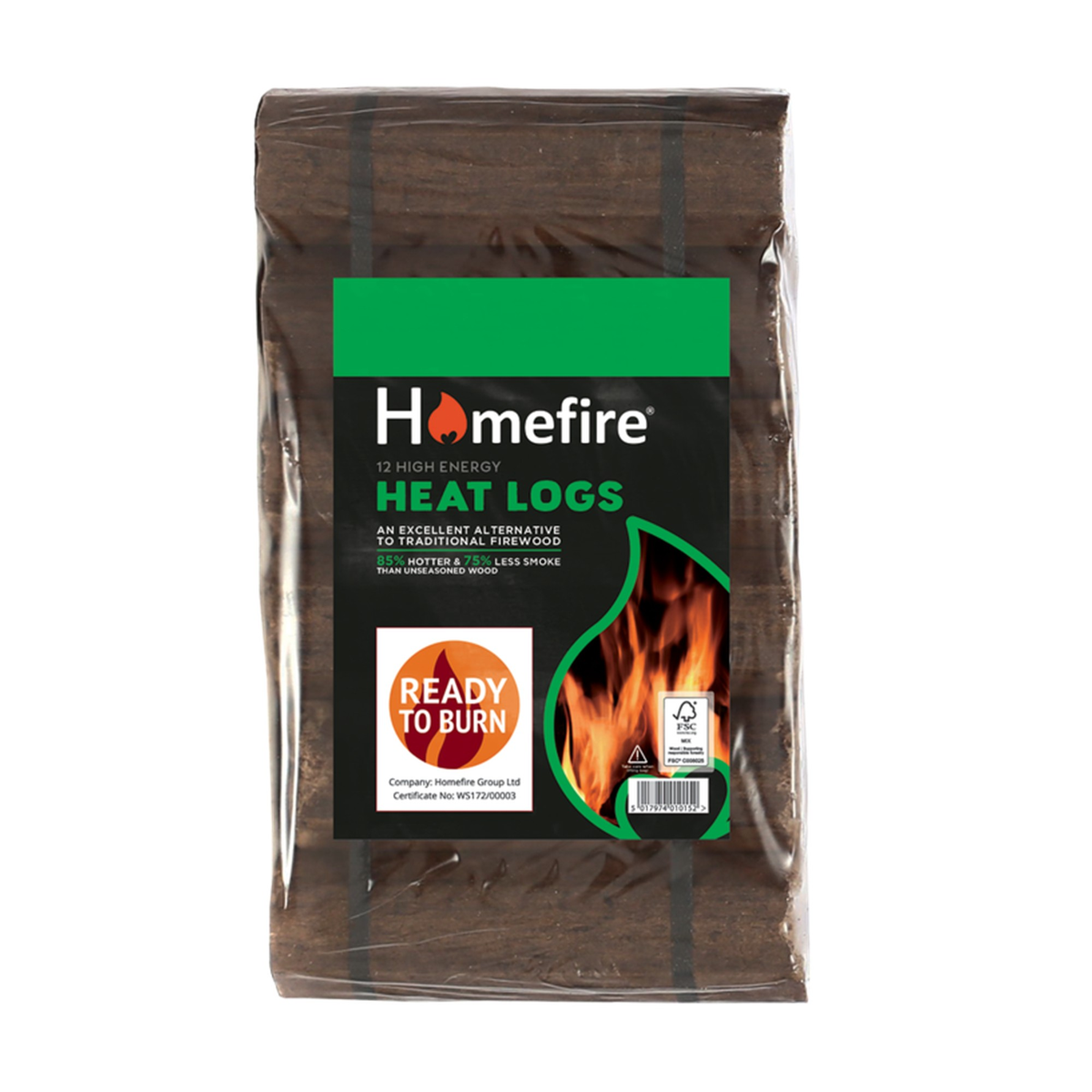 Homefire Shimada heat logs pack of 12, view 2