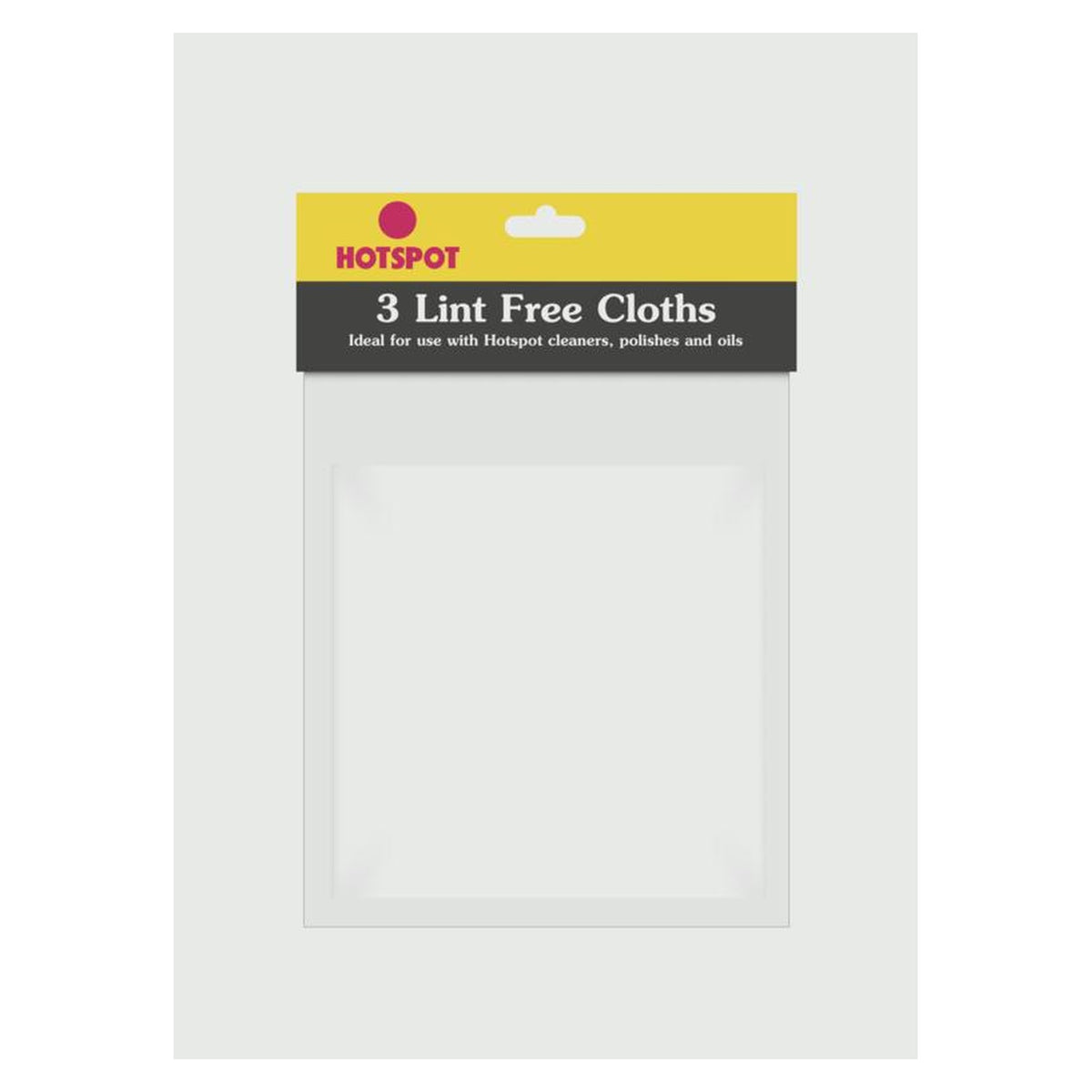 Hotspot lint free cotton cloths, pack of 3