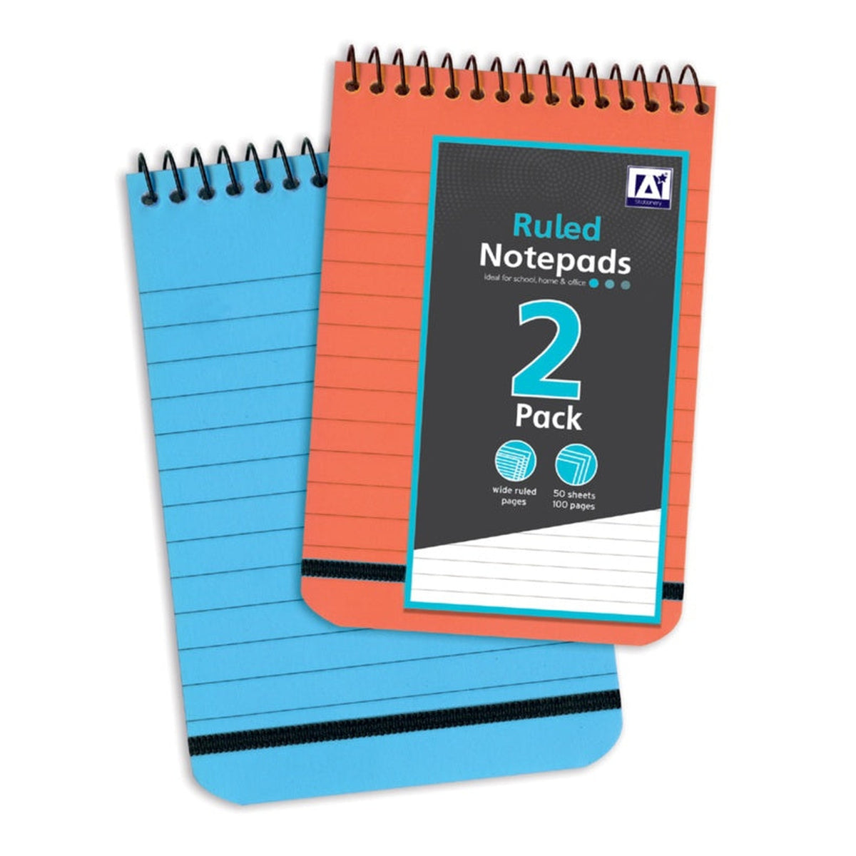 Pack of 2 I G Design ruled notepads