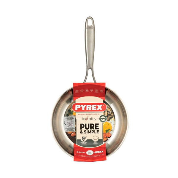 Infinity Stainless Steel Frying Pan - 24cm