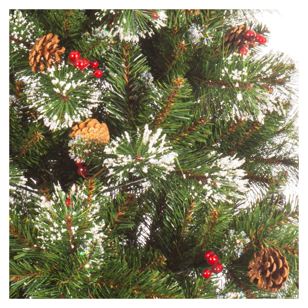 Ipswich Snowy Pine Tree - 180cm Green/White, view 3
