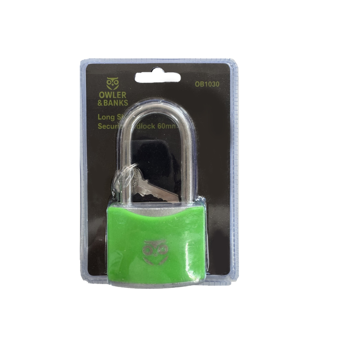 Iron Padlock Long Shackle - 60mm