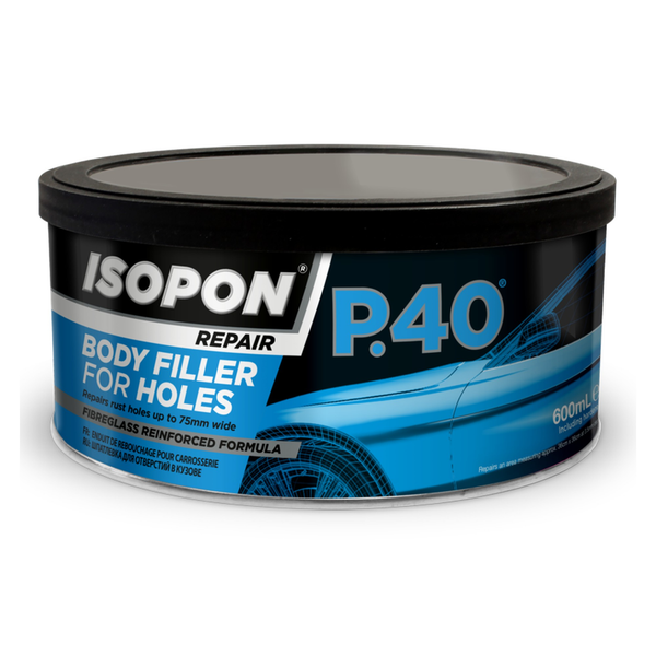 Isopon P.40 body filler for holes 600ml tin