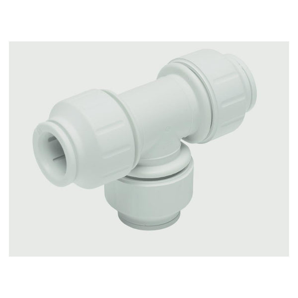 JG Speedfit 15mm white equal tee connectors, pack of 5