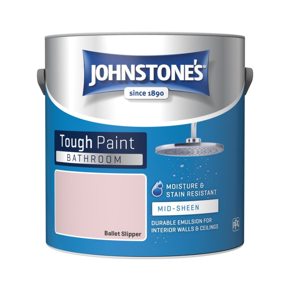 Johnstone's Bathroom Midsheen 2.5L tin in Ballet Slipper
