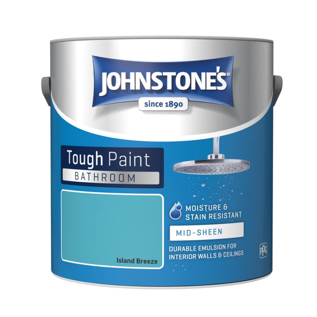 Johnstone's Bathroom Midsheen 2.5L tin in Island Breeze