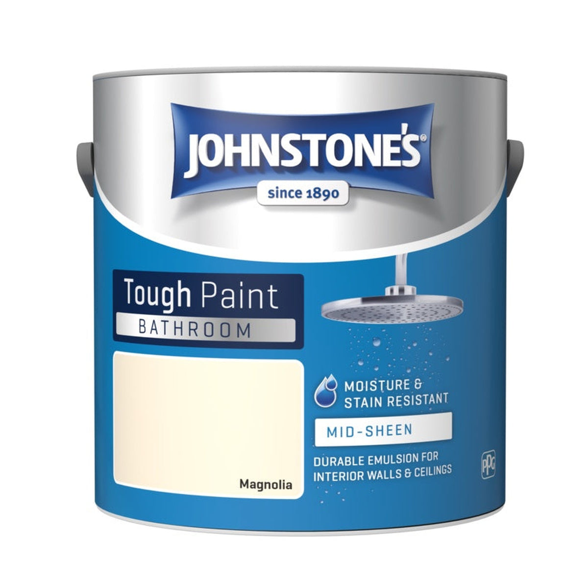 Johnstone's Bathroom Midsheen 2.5L tin in Magnolia
