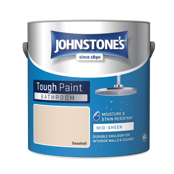 Johnstone's Bathroom Midsheen 2.5L tin in Seashell