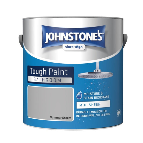 Johnstone's Bathroom Midsheen 2.5L tin in Summer Storm