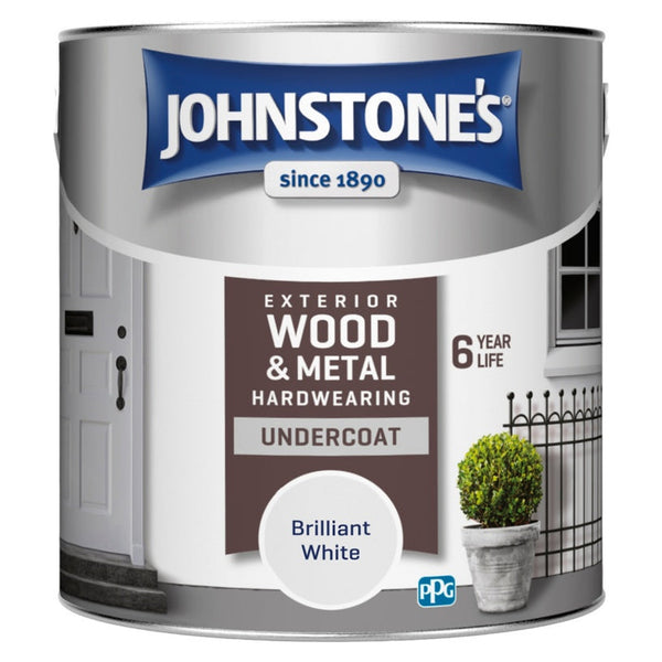 Johnstone's Exterior Undercoat 2.5L tin in White